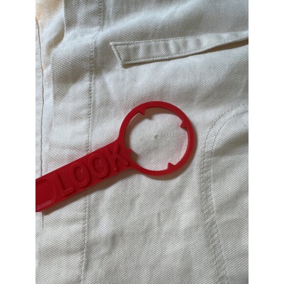 Old Navy Womens 3X Extra High Rise Shorts White Cream Cotton Blend - Picture 6 of 6